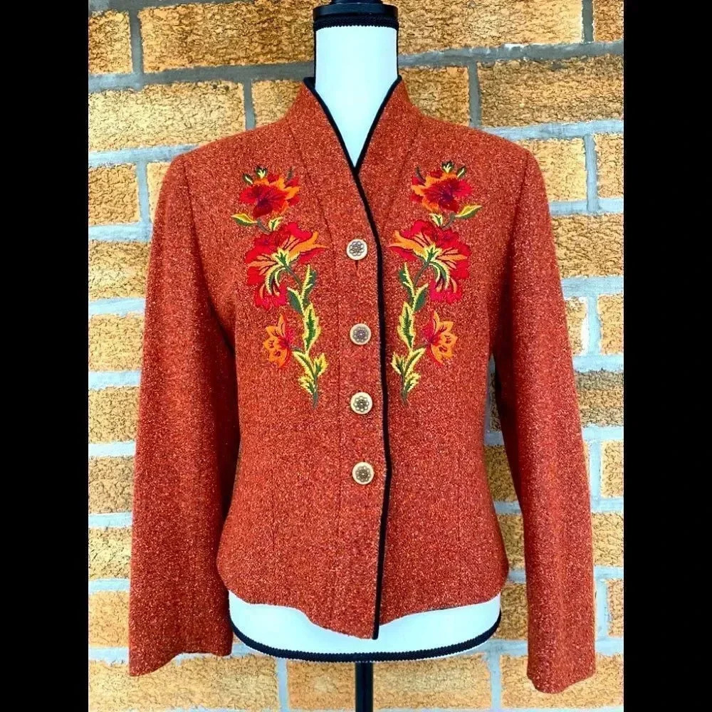 Kenzo Jungle Wool Embroidedjacket Small
